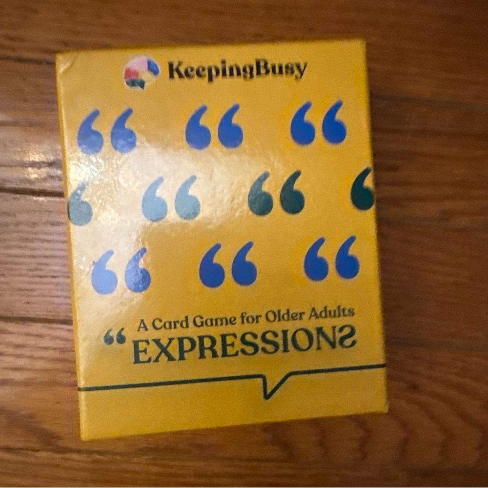 Keeping Busy Expressions Card Game